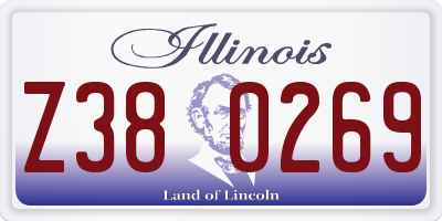 IL license plate Z380269