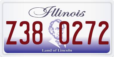 IL license plate Z380272