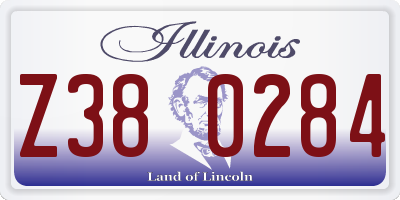 IL license plate Z380284