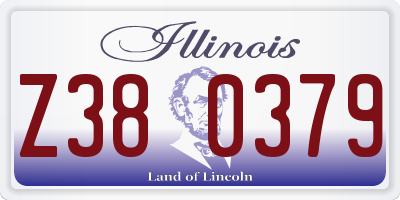 IL license plate Z380379