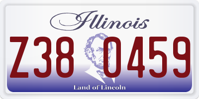 IL license plate Z380459