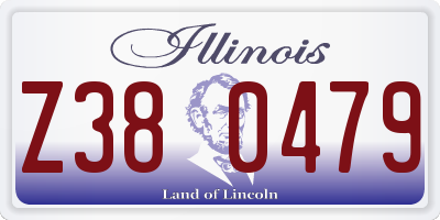IL license plate Z380479