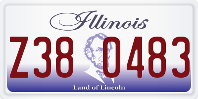 IL license plate Z380483