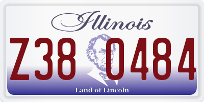 IL license plate Z380484