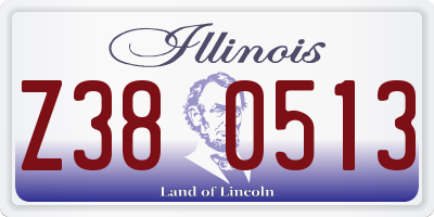 IL license plate Z380513
