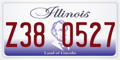 IL license plate Z380527
