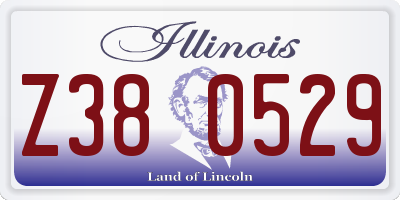 IL license plate Z380529