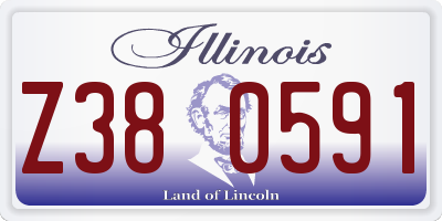 IL license plate Z380591
