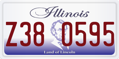 IL license plate Z380595