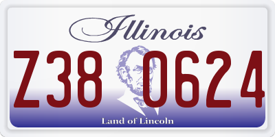 IL license plate Z380624
