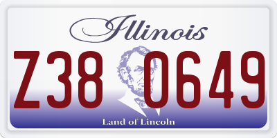 IL license plate Z380649