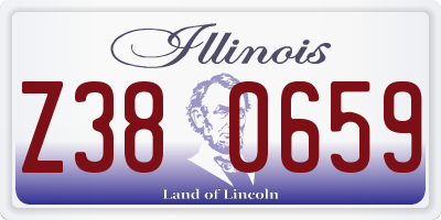 IL license plate Z380659