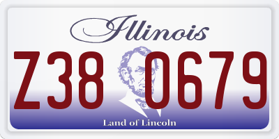 IL license plate Z380679