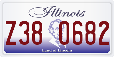 IL license plate Z380682