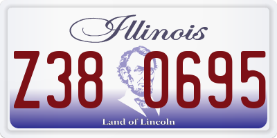IL license plate Z380695