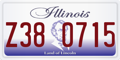 IL license plate Z380715