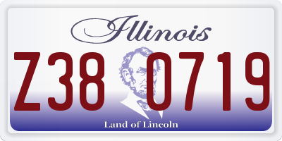 IL license plate Z380719