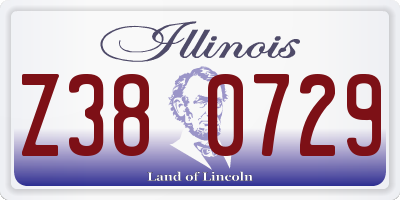 IL license plate Z380729