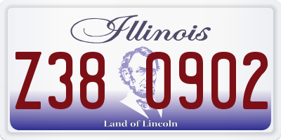 IL license plate Z380902