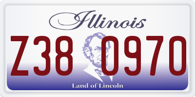 IL license plate Z380970
