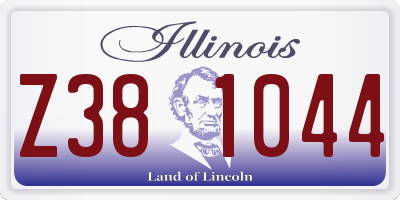 IL license plate Z381044
