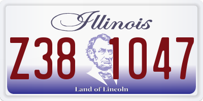 IL license plate Z381047