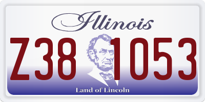 IL license plate Z381053