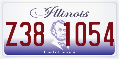 IL license plate Z381054