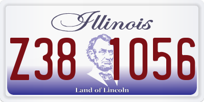 IL license plate Z381056