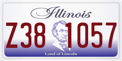 IL license plate Z381057
