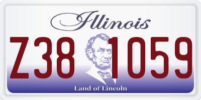 IL license plate Z381059