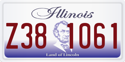 IL license plate Z381061