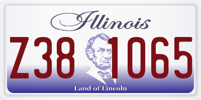 IL license plate Z381065