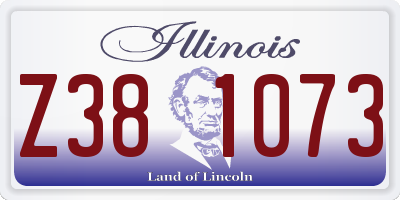 IL license plate Z381073