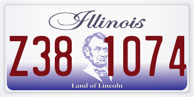 IL license plate Z381074