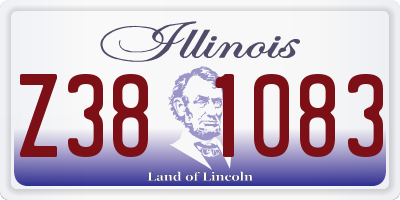 IL license plate Z381083