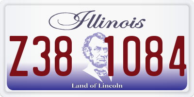 IL license plate Z381084
