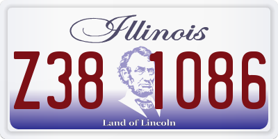 IL license plate Z381086