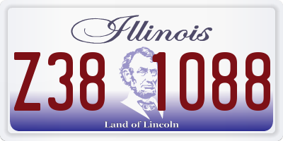 IL license plate Z381088