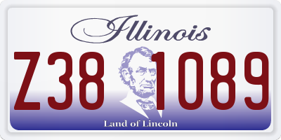 IL license plate Z381089