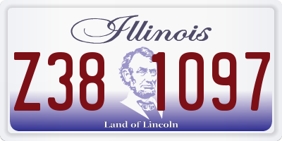 IL license plate Z381097