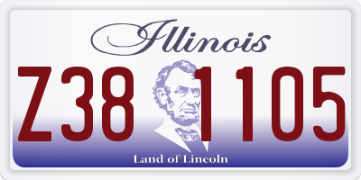 IL license plate Z381105