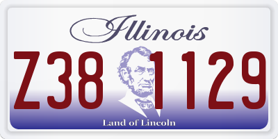 IL license plate Z381129