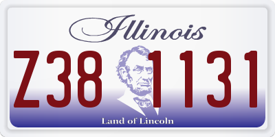 IL license plate Z381131