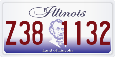 IL license plate Z381132
