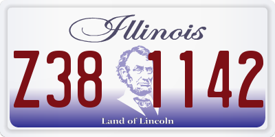 IL license plate Z381142