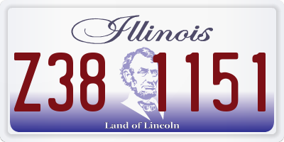 IL license plate Z381151