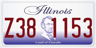 IL license plate Z381153