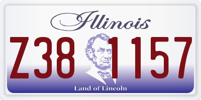 IL license plate Z381157