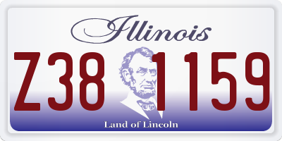 IL license plate Z381159